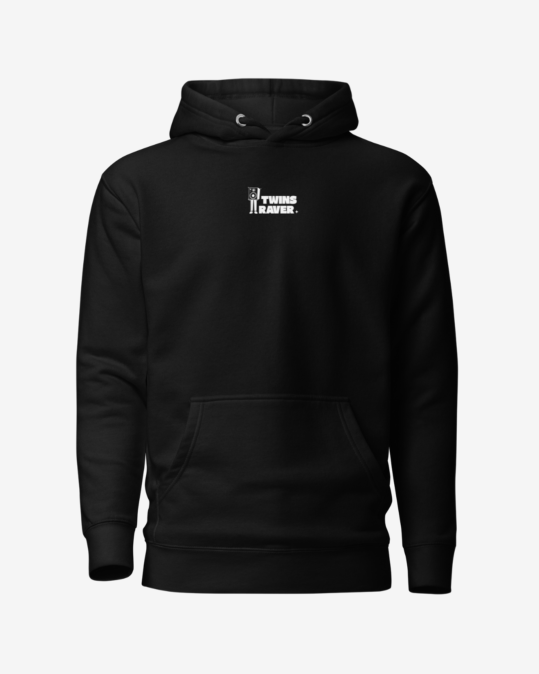 Sweat à capuche Oui Oui Techno noir