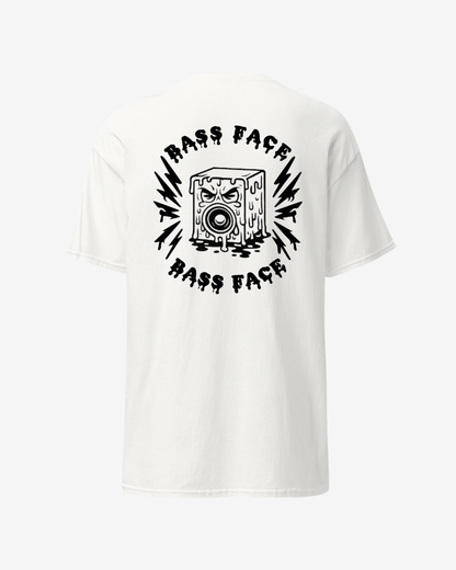 T-shirt manche courte Bass Face Techno blanc