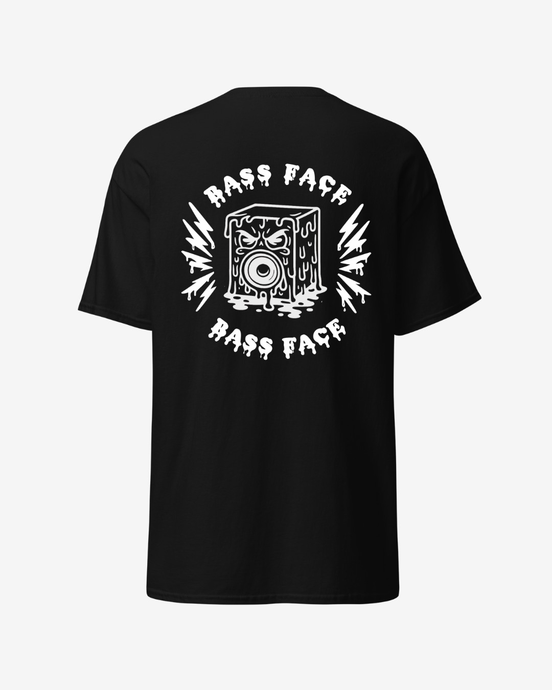 T-shirt manche courte Bass Face Techno noir