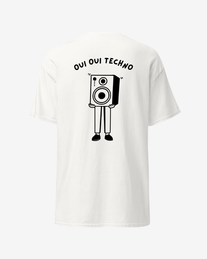 T-shirt manche courte Oui Oui Techno blanc